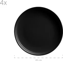 Mäser 931961 Kombiservice Alenia Für 4 Personen, Steinzeug, Schwarz (1 Set, 16-teilig) -Küchenbedarf Laden 3f0a36ee2e890340cca4de71f2322dc3