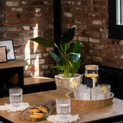 Krumble Wasserglas - Vintage - Trinkgläser - Wasserglas - Whiskeyglas - Spülmaschinenfest - 6 Stück - 260 Ml Pro Glas - Glas - Transparent -Küchenbedarf Laden 40f892c5fcc887b0ecd78be950df37bb