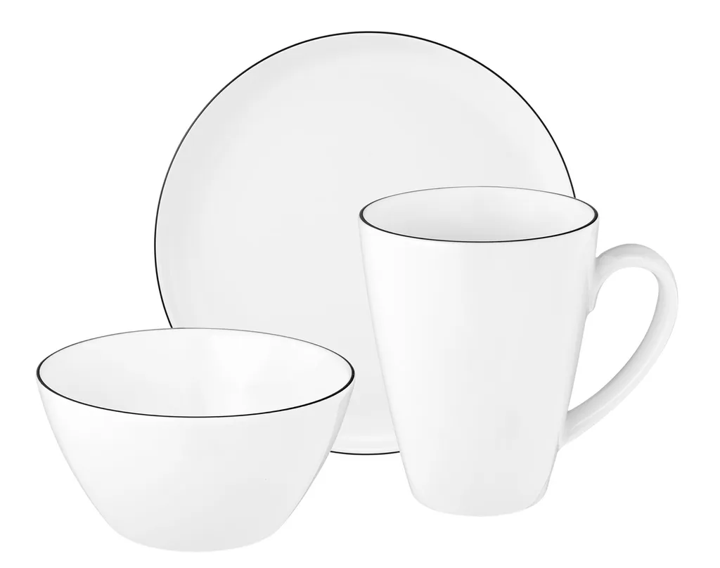 Lido Black Line rund Frühstücksservice 18tlg. Lido Black Line Rund Frühstücksservice 18tlg. -Küchenbedarf Laden 4196763a9fbf4e807fd36d1d4a070c3d