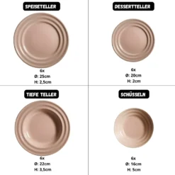 Kütahya Porselen 24 Teile Porzellan Geschirr Set Tuvana Pink PTN24Y2M0007 7 Kütahya Porselen 24 Teile Porzellan Geschirr Set Tuvana Pink PTN24Y2M0007 -Küchenbedarf Laden 42a0e7ef1bb69ad2f1eaccbd34a602ea