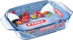 Pyrex 407B000 Bräter Rechteckig 31x20x6,2cm, Klar -Küchenbedarf Laden 45593b65d5f5c1f4b73d22bb4b334e17