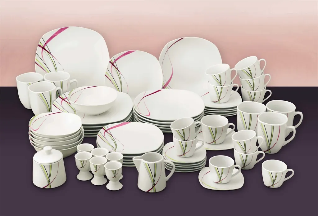 Kombiservice 62 tlg. Fashion, eckige Form Kombiservice 62 Tlg. Fashion, Eckige Form -Küchenbedarf Laden 45701dd0e2d33cfdb2cd0e8a9302203f