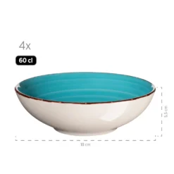 Mäser 931499 Lumaca Vintage Geschirr-Set Für 4 Personen, Handbemaltes Keramik Kombiservice, Steingut, Bunt, 16-teilig (1 Set) -Küchenbedarf Laden 45a66a0bfcc8092d7ed7207f35801f4e