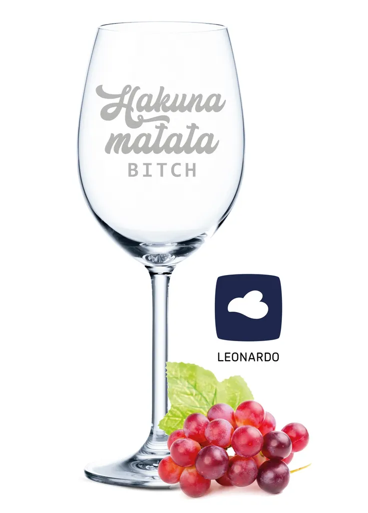 Leonardo Weinglas mit Gravur - Hakuna Matata Bitch - Geschenk für Hobby-Sommelier & Weinliebhaber - Weingläser - Geburtstagsgeschenk für Frauen & Männer Leonardo Weinglas Mit Gravur - Hakuna Matata Bitch - Geschenk Für Hobby-Sommelier & Weinliebhaber - Weingläser - Geburtstagsgeschenk Für Frauen & Männer -Küchenbedarf Laden 45f2545f71f2667ae858010afe3e5f9c
