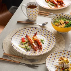 Vancasso Tafelservice Porzellan, Tulip Elegantes Geschirrset, 48 Teilig Kombiservice Mit Speiseteller, Dessertteller, Müslischalen Und Kaffeebecher Für 12 Personen -Küchenbedarf Laden 466443b83f40b2fcea55f9442f8a2b92