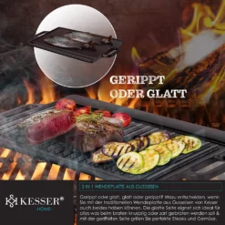 KESSER® Dutch Oven Set In Holzkiste Mit Dutch Oven Mit Viel Zubehör - Gusseisen - Bereits Eingebrannt Mit Kochtopf Grillplatte Pfanne Deckelheber Inkl. Rezeptbuch Handschuhe, Farbe:12-Teilig -Küchenbedarf Laden 477554e8dbb3f14872e3e1335bb7bdf1