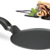 Relaxdays Crêpespfanne Aluguss Schwarz 25 Cm