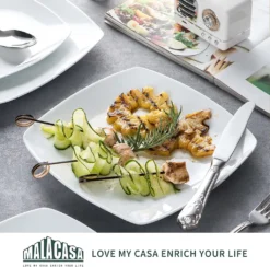 MALACASA, Serie Julia, 36 Tlg. Set Porzellan Geschirrset Tafelservice Mit Kuchenteller, Flachteller Und Suppenteller Für 12 Personen 5 MALACASA, Serie Julia, 36 Tlg. Set Porzellan Geschirrset Tafelservice Mit Kuchenteller, Flachteller Und Suppenteller Für 12 Personen -Küchenbedarf Laden 48c992eb59f6eeac5d9f27c7657cb07b