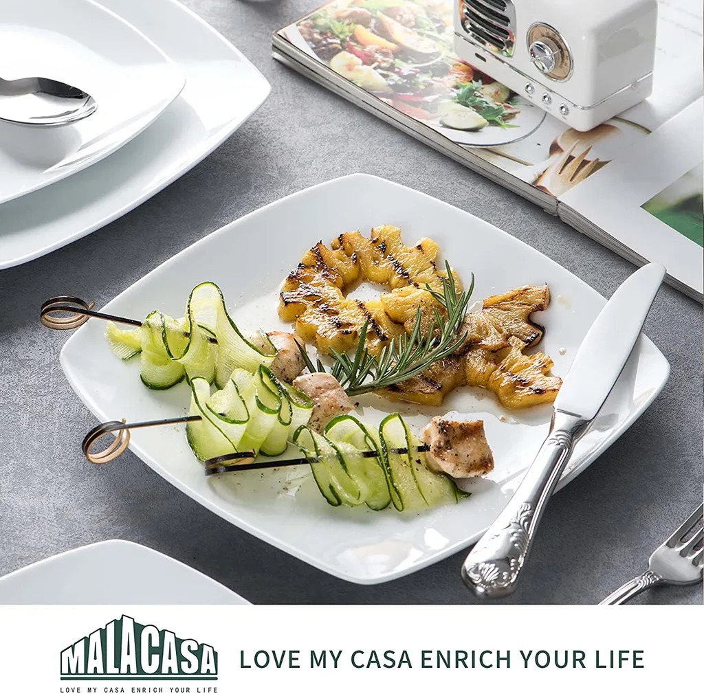 MALACASA, Serie Julia, 36 Tlg. Set Porzellan Geschirrset Tafelservice mit Kuchenteller, Flachteller und Suppenteller für 12 Personen MALACASA, Serie Julia, 36 Tlg. Set Porzellan Geschirrset Tafelservice Mit Kuchenteller, Flachteller Und Suppenteller Für 12 Personen -Küchenbedarf Laden 48c992eb59f6eeac5d9f27c7657cb07b