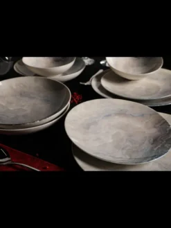 Hermia Concept, Erika,(24 Stücke), Abendessen , Mehrfarbig, 100% Porzellan -Küchenbedarf Laden 49549b03cf38cf6a3edaf6ebb683543f