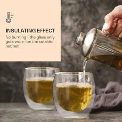 DUOS 6X 410ml Jumbo Doppelwandige Thermo-Gläser + 6X Edelstahl-LÖFFEL, Für Latte Macchiato, Cocktails, Vorspeisen By Feelino 3 DUOS 6X 410ml Jumbo Doppelwandige Thermo-Gläser + 6X Edelstahl-LÖFFEL, Für Latte Macchiato, Cocktails, Vorspeisen By Feelino -Küchenbedarf Laden 4a77955ab34af011701433fda7b0ff02