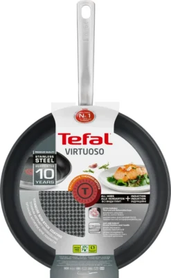 Tefal Virtuoso Pfanne Bratpfanne, Beschichtet, 24cm, Edelstahl -Küchenbedarf Laden 4b4cde546fa02ae234bd17db3b4e4ec3