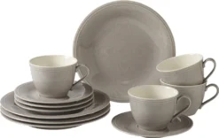 LIKE. BY Villeroy & Boch Color Loop Stone 12tlg Kaffeeset Kaffeeservice Geschirr