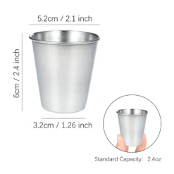 12 Stück Schnapsbecher 70ml Edelstahl Schnapsglas Edelstahlbecher Pinnchen Shot Gläser Becher 5 12 Stück Schnapsbecher 70ml Edelstahl Schnapsglas Edelstahlbecher Pinnchen Shot Gläser Becher -Küchenbedarf Laden 4d2a73474f45eee7503507e6681e4a7e