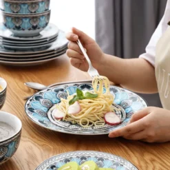 Tafelservice VEWEET, 18 Teiliges Geschirrset Aus Porzellan, AUDRIE Serie, Mit Je 6 Müslischale, Dessertteller Und Flachteller Für 6 Personen -Küchenbedarf Laden 4e2a5779344459a916373fe6fe6f2808