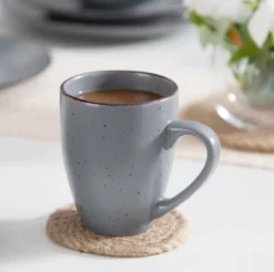 Tafelservice Steingut, Vancasso MODA Geschirrset, Vintage Aussehen, 16-teiliges Kombiservice Mit Je 4 Speisetellern, Kuchentellern, Schalen Und Becher -Küchenbedarf Laden 5005dd5d9641da7b1c1c689a4b5301dc