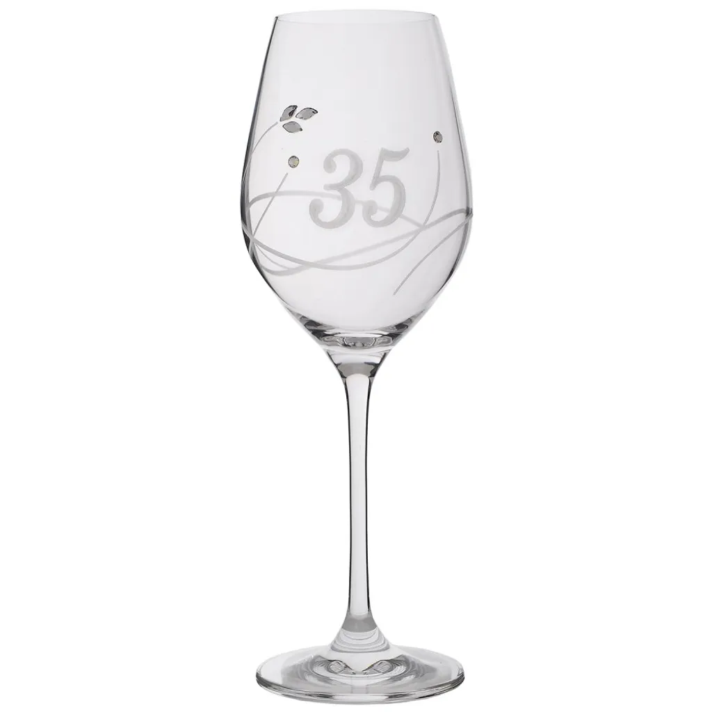 Swarovski Weinglas 360 ml - 35-jähriges Jubiläum Swarovski Weinglas 360 Ml - 35-jähriges Jubiläum -Küchenbedarf Laden 50cd77f65fda6566241f07b57e943994