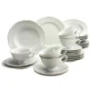 CreaTable 16135 Kombiservice Maria Theresia Für 6 Personen, Porzellan, Weiß (1 Set, 30-teilig) -Küchenbedarf Laden 5386fa2be15d70950554cf379b2d8261
