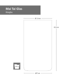 4x Mai Tai Glas 490 Ml Klarglas Cocktail-Kelch Tiki-Cocktail Rum-Longdrink Mai Tai Glass -Küchenbedarf Laden 544baf3bee42345152ae133fa84b5a1f