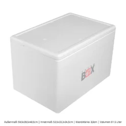 Styroporbox 61W | Wand: 3,0cm | Volumen: 61,5L | Innenmaß:53x33x34cm | Weiß Isolierbox Thermobox Kühlbox Warmhaltebox 7 Styroporbox 61W | Wand: 3,0cm | Volumen: 61,5L | Innenmaß:53x33x34cm | Weiß Isolierbox Thermobox Kühlbox Warmhaltebox -Küchenbedarf Laden 54c30c61f6291faf5b62c5a6c22598f8