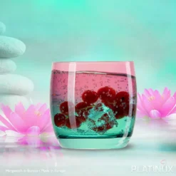 Trinkgläser Rosa-Türkis Aus Glas Bunt Set 6 Stück 200ml (max.320ml) Wassergläser -Küchenbedarf Laden 5704bacbb71c4e6558a9ff5b19a488d4