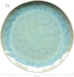 Mäser 931975 Kombiservice Frozen Für 4 Personen, Steinzeug, Grün (1 Set, 16-teilig) -Küchenbedarf Laden 5745e2d6c1b3db46897012a67c9f060c