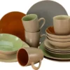 CreaTable 22563 Kombiservice Urban Jungle Für 4 Personen, Steinzeug, Mehrfarbig (1 Set, 16-teilig) -Küchenbedarf Laden 57a036aabffde2bbb5553e230c292e40