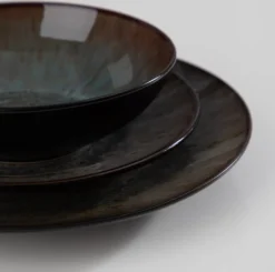 Tafelservice Steinzeug, Vancasso 16-St BUBBLE Kombiservice, Geschirrset Mit Müslischalen, Kaffeetassen, Dessertteller Und Speiseteller Für 4 Personen, Vintage -Küchenbedarf Laden 58d06f2c4be37d25da26e7c33a0f5dbe