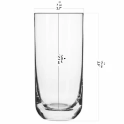KROSNO Longdrinkgläser Wassergläser Trinkgläser | Set Von 6 | 360 ML | Glamour Kollektion | Perfekt Für Zuhause, Restaurants Und Partys | Spülmaschinenfest -Küchenbedarf Laden 58d617d4e7bb57ff6d54e67f0a70e34c