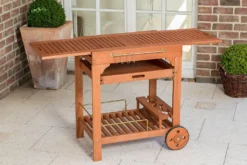 Merxx Servierwagen, Eukalyptusholz Geölt/natur - Maße: 50 X 70 X 84; 25906-011 -Küchenbedarf Laden 598f3160dc445821fad82f5ff2fd92ba