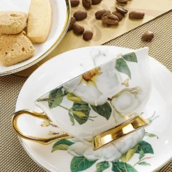 Panbado Floral Kaffeetassen Aus Premium Bone China Porzellan, Beinhaltet 1 Tassen 200 Ml, 1 Untertassen, Und 1 Löffel 4 Panbado Floral Kaffeetassen Aus Premium Bone China Porzellan, Beinhaltet 1 Tassen 200 Ml, 1 Untertassen, Und 1 Löffel -Küchenbedarf Laden 59ef451ba497f0cde4c106873cdd7da3