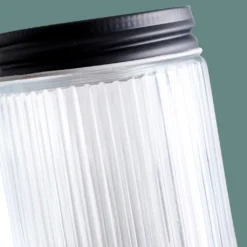 6er Set Vorratsgläser 0,5 L Mit Schraubdeckel Ø9x11 Cm - Schwarz -Küchenbedarf Laden 5b0e2aa903cd2ef3f8173e651cca6c20