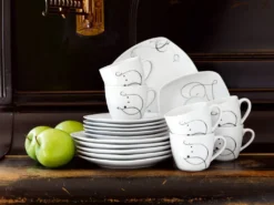 Mäser 921344 Chanson Kombiservice, Für 6 Personen, Weiß, 30-teilig (1 Set) -Küchenbedarf Laden 5bf5c8333a7f3a32e709a65ba3c73bb1