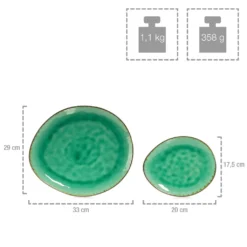 Sänger SÄNGER Steingut Geschirrset Palm Beach, Tafelservice & Servierplatten Set 23 Teilig Für 4 Personen -Küchenbedarf Laden 5cb313f490ca48cca114d7696d759adc