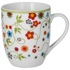 Van Well Frühstücksset 12-tlg. Für 6 Personen Serie Vario Porzellan - Farbe Wählbar, Farbe:flowers -Küchenbedarf Laden 5d9fa5f90b7dbc7e501ce7615ff47b9b