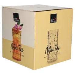4x Mai Tai Glas 490 Ml Klarglas Cocktail-Kelch Tiki-Cocktail Rum-Longdrink Mai Tai Glass -Küchenbedarf Laden 5ed58426ae1f62fdacf73dd055327c93