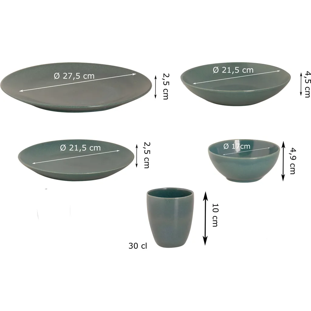 Mammoet Spirit Geschirrset 6 Personen, Steingut, bestehend aus tiefen und flachen Tellern, Schalen sowie Bechern– je 6 Stück, Meer Grün, Seidenglanz, handwerkliche Optik, spülmaschinenfest Mammoet Spirit Geschirrset 6 Personen, Steingut, Bestehend Aus Tiefen Und Flachen Tellern, Schalen Sowie Bechern– Je 6 Stück, Meer Grün, Seidenglanz, Handwerkliche Optik, Spülmaschinenfest -Küchenbedarf Laden 5f7f966484785c78eeefda7da3101174