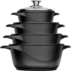 Smile MGK-12 Kochtopf, Geschmiedetes Aluminium, Schwarz -Küchenbedarf Laden 61e4f171bcb8fbc5747b028e103832b8