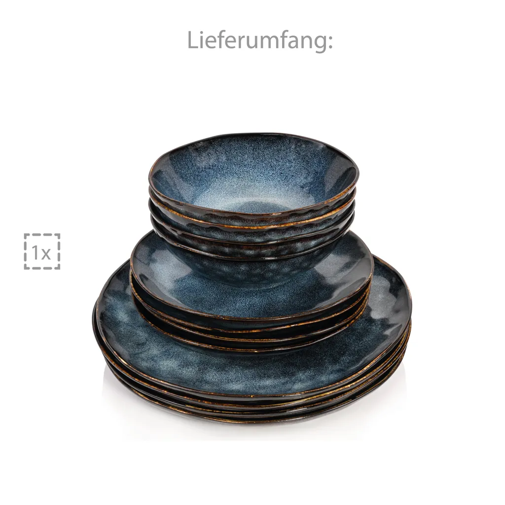 SÄNGER Steingut Geschirrset Tokio, Tafelservice 12 teilig für 4 Personen Sänger SÄNGER Steingut Geschirrset Tokio, Tafelservice 12 Teilig Für 4 Personen -Küchenbedarf Laden 61f39e69bf91ade5fffa9ebf57b1cb05