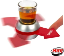 Shot Glas Spinner | Party-Spiel | Trinkspiel | Einschenken, Drehen, Trinken. Inklusive Shotglas Und Drehmechanismus -Küchenbedarf Laden 62b3f478743e2b01cd83b371fad946b3