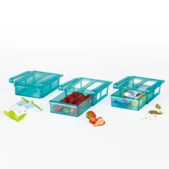 GOURMETmaxx Klemm-Schublade Für Kühlschrank, 3er-Set Schublade Klemm Kühlschrank GOURMETmaxx Zusatzfach Gemüsefach 3er-Set Ordnung -Küchenbedarf Laden 643b95f622cdb73af233b30c3f58f4b7