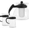 Montana Teeset Aus Glas 1,5Ltr Teekanne + 2 Teegläser -Küchenbedarf Laden 6458a738d44b890cc9c2c2d40b8d3b02
