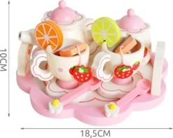 Kinder Teeservice Set Holz Zubehör Für Die Kinderküche, 16-tlg. Ab 3 Jahre Rollenspiele Für Mädchen Und Jungs 9418 -Küchenbedarf Laden 66c7703dec4f250d7460e9f1c7eca395