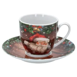 18tlg Kaffeeservice Santa 6 Personen Weihnachtsdekor Advent Weihnachtsmann Porzellan -Küchenbedarf Laden 66f1e1ef45bab80a1961b9f5b8181d06