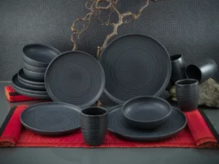 CreaTable 23860 Kombiservice Uno Für 4 Personen, Steinzeug, Schwarz (1 Set, 16-teilig) 4 CreaTable 23860 Kombiservice Uno Für 4 Personen, Steinzeug, Schwarz (1 Set, 16-teilig) -Küchenbedarf Laden 6a25c0fbb221cf788a92dc01be78d3a3