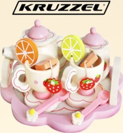 Kinder Teeservice Set Holz Zubehör Für Die Kinderküche, 16-tlg. Ab 3 Jahre Rollenspiele Für Mädchen Und Jungs 9418 -Küchenbedarf Laden 6a921fa321209b0c5095515f9a1cf0a5
