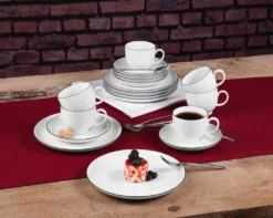 Seltmann Weiden Black Line 36 Tlg. Tafelservice Weiß Schwarz Modern Porzellan -Küchenbedarf Laden 6b8a4313e0a2387d2c516daf926a56ba