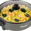 Bestron Elektrische Partypfanne, XL-Multifunktionspfanne Ø32cm Mit Glasdeckel, Antihaftbeschichtet, 1.500 Watt, AHP1500Z, Farbe: Schwarz -Küchenbedarf Laden 6c7a5bbfe86e7bc11c0119236bdfc63c