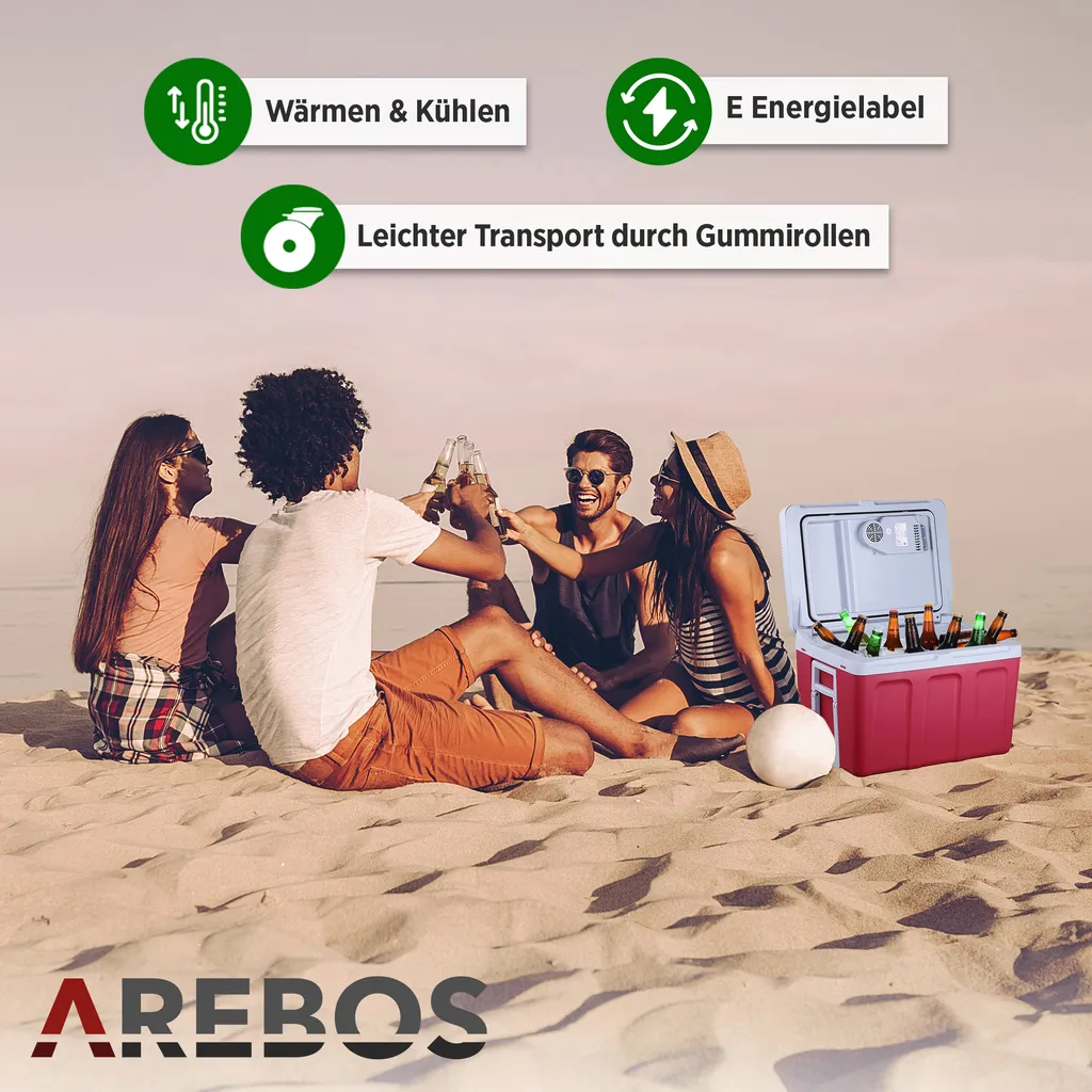 AREBOS Elektrische Kühlbox 40 Liter, zum Kühlen und Warmhalten, Mobil Kühlschrank mit ECO Modus, 12/230 V für Auto und Steckdose AREBOS Elektrische Kühlbox 40 Liter, Zum Kühlen Und Warmhalten, Mobil Kühlschrank Mit ECO Modus, 12/230 V Für Auto Und Steckdose -Küchenbedarf Laden 6cfac14ffd2d517db5c8dece0fb391ed
