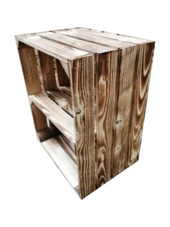 Holzkisten Obstkisten Set 50 X 40 X 30cm Geflammt Ablage Kurz 6 X Regalkiste -Küchenbedarf Laden 723db4513b8618707a96e342b6af5354